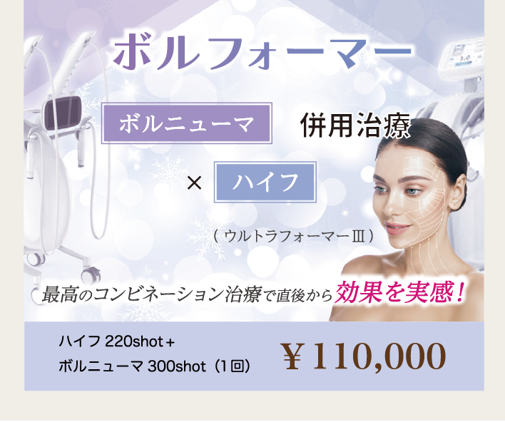 ボルニューマーとハイフの併用治療